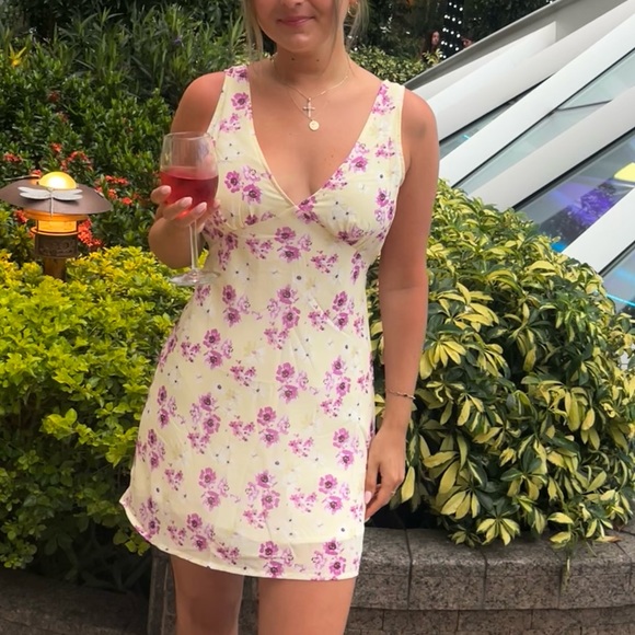 Princess Polly | Dresses | Princess Polly Nellie Mini Dress Yellow Floral |  Poshmark